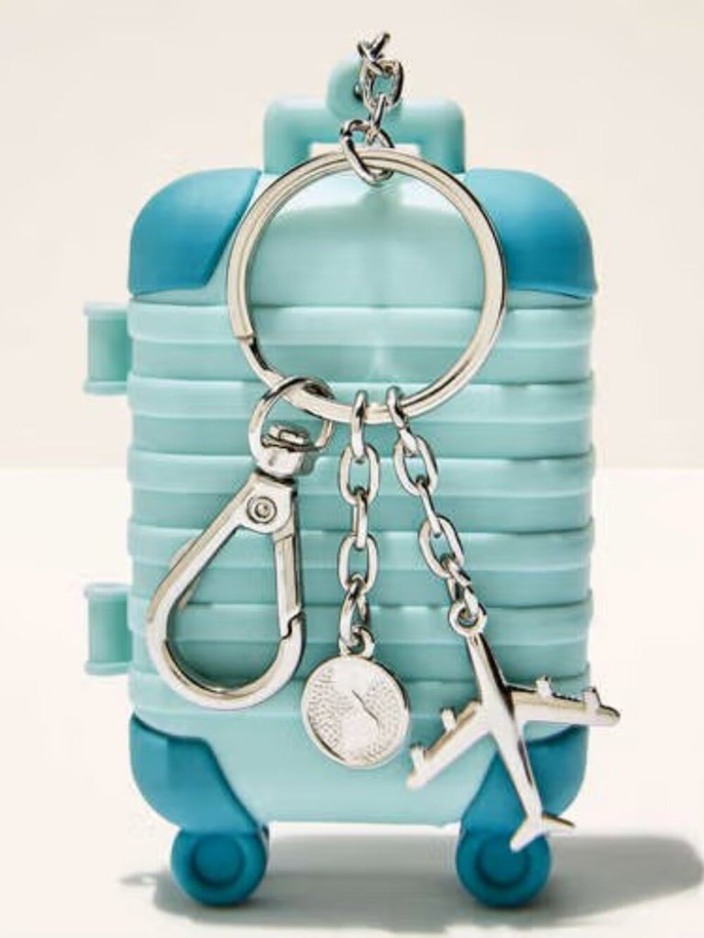 Bath and Body Brand New Hand Pocket Back Suitcase w/  Silver Charms &  Sanitizer
